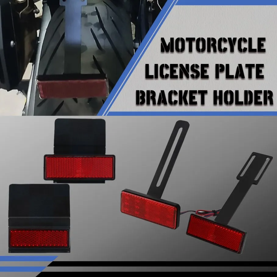 

Universal Motorcycle FOR HONDA CB650 CB650F CB650R cb750f CB600 CB919 CB400 CA250 License Plate Holder Extend Tail Reflector