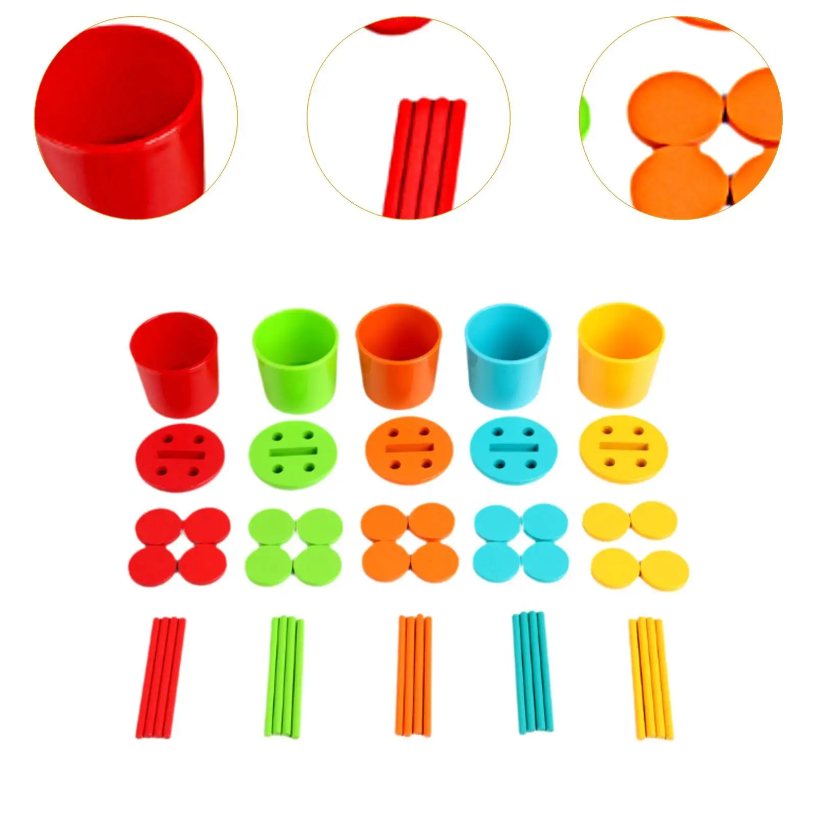 Jouets de tri des couleurs pour plus de 3 ans, jouets sensoriels pour les frères et les plus de repas
