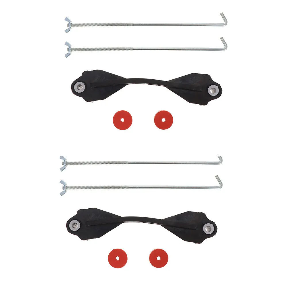 

2 комплекта прочных резиновых крепежных кронштейнов для крепления к автомобилю, грузовику, фургону, предотвращающие раскачивание груза