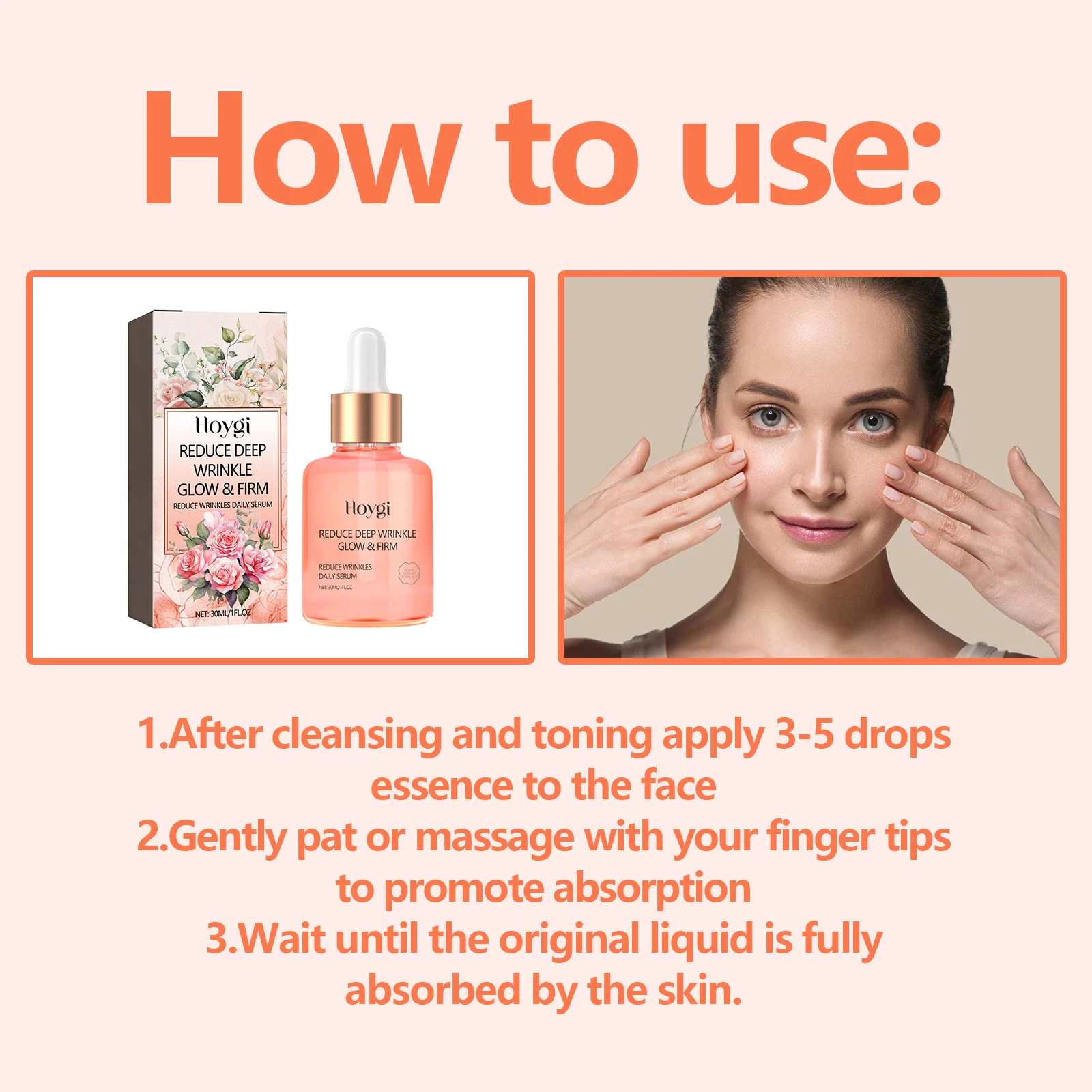 Hoygi Rose Oil Vc Essence Improves Fine Lines Care For Rough And Dry Skin Brightening And Firming Skin Care Essential Oil