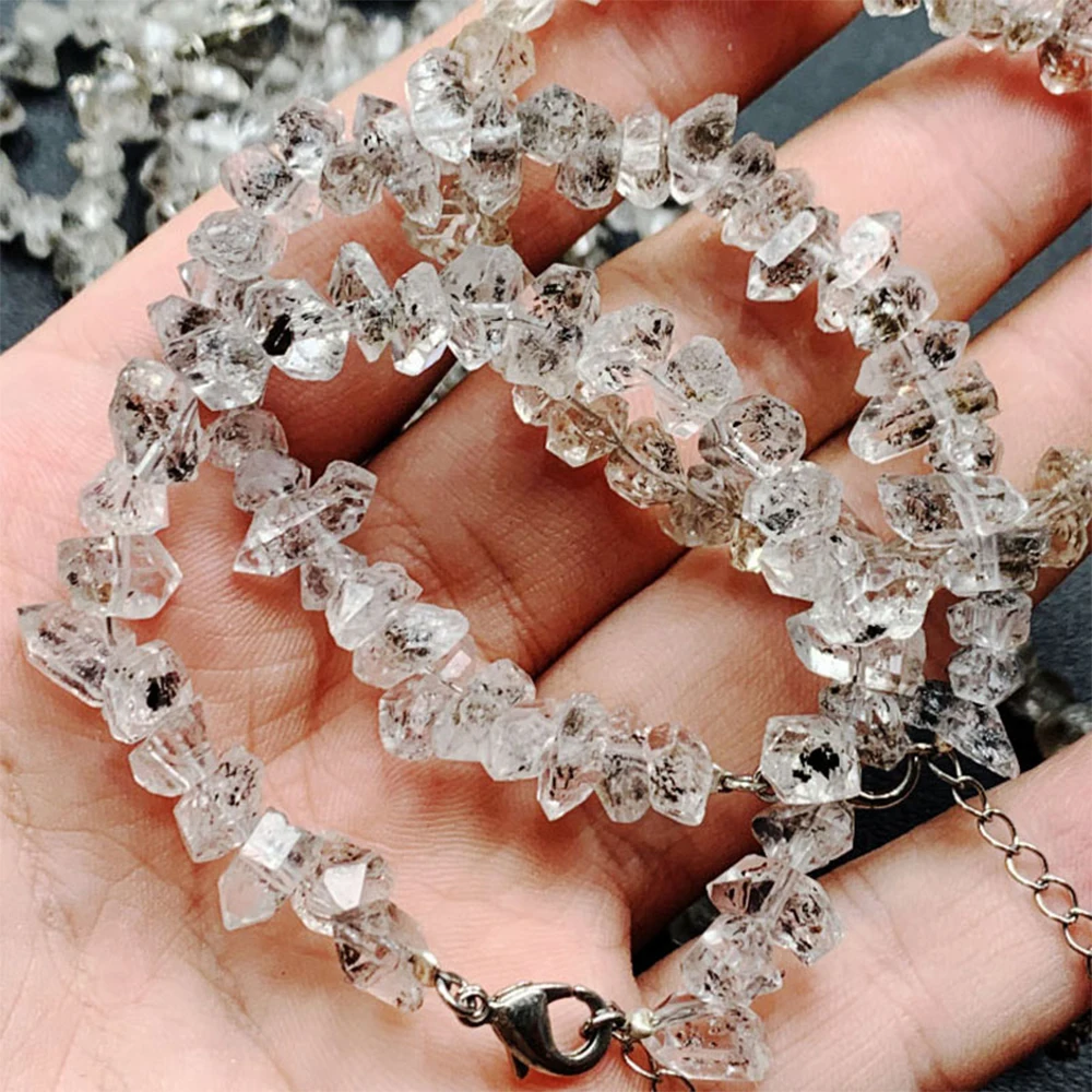 الطبيعية Herkimer الماس الحصى حجر الحرف أزياء المرأة الحلو الريكي شفاء بلورات الطاقة الفتيات الأحجار الحرف هدية