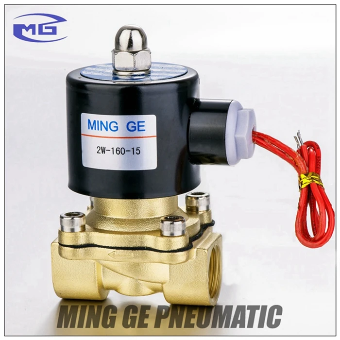 MGPC MINGGE 2W350-35 Normally Closed Brass Electric Solenoid Valve 220V 110V 12V 24V Water Solenoid Valve