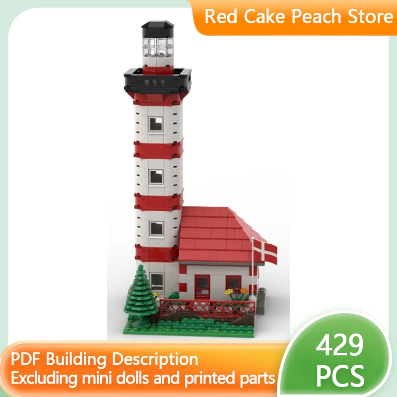 

Модель городской улицы MOC: Конструктор «Маяк в Дании» (модульная технология), развивающая игрушка для детей, подарок на праздник, набор для сборки