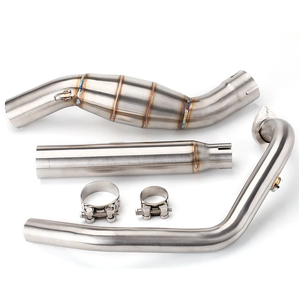 Komplettes Auspuffsystem mit Krümmerrohr, Schalldämpfer und Endrohren für CF-MOTO 250NK/SR 300SR/SS 300NK Auspuffrohre – Detail 3