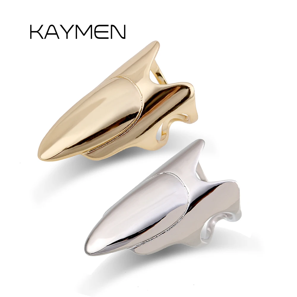 

Unique Fashionable Simulated Finger Nail Rings Pure Gold Plating Fingernail Protection Art Nail Ring Jewelry Accessory