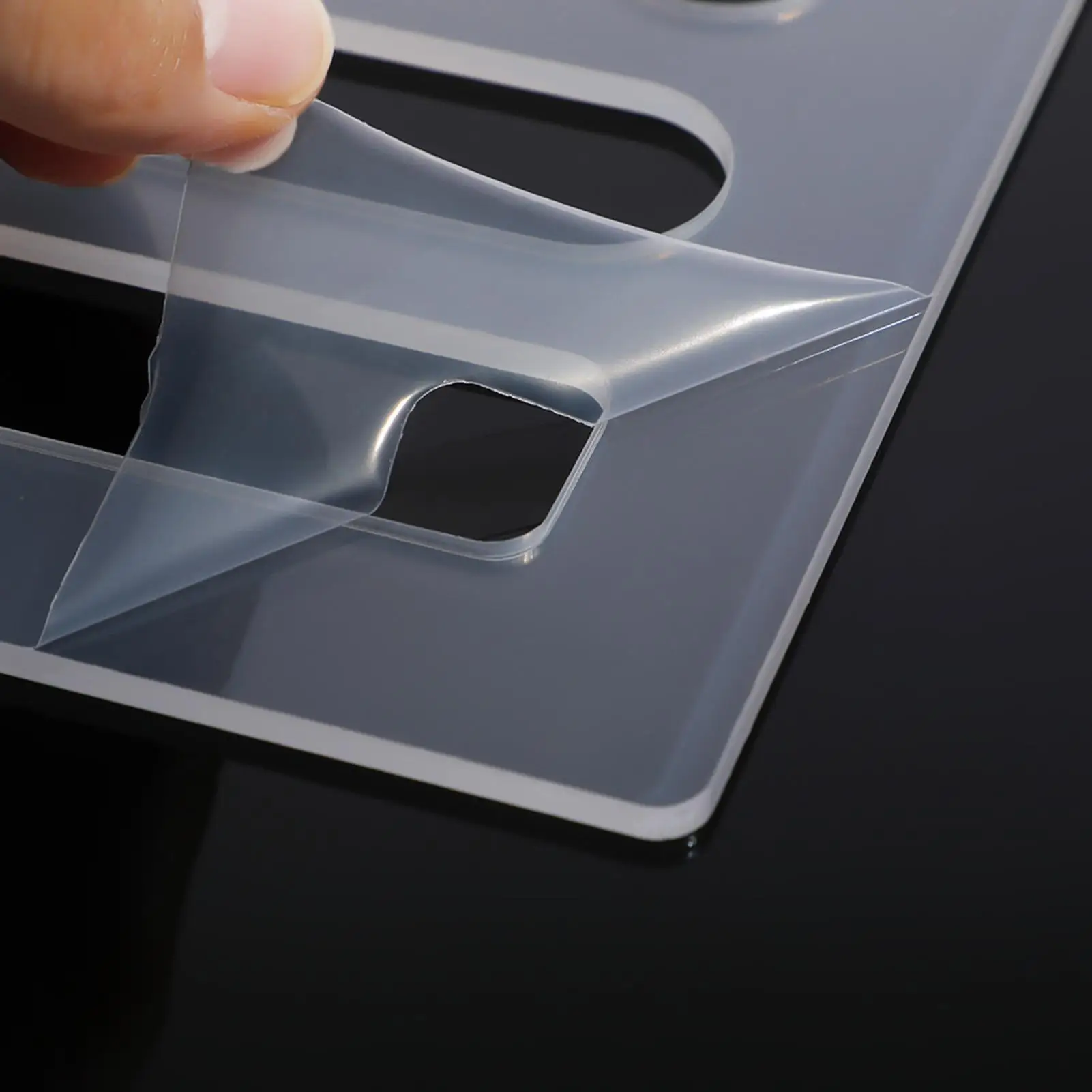 Woodworking Router Template 6-in-1 Acrylic Grab Handle Router Template 19.5x30cm/7.68x11.81 Inches Valet Tray Router Templates