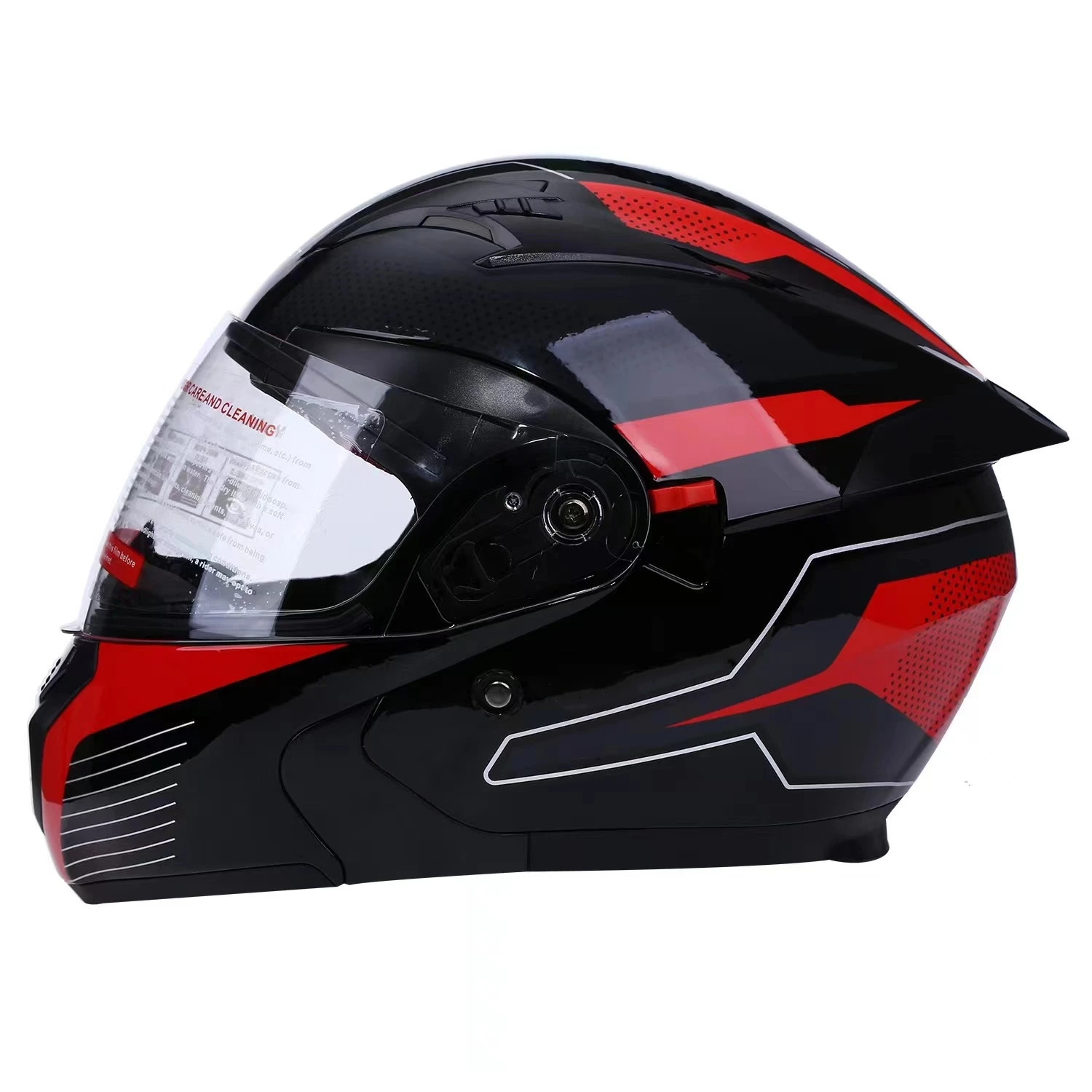 

Wholesale DOT dual lenses & tail wings in multiple designs and colors optional production flip up motorcycle helmet