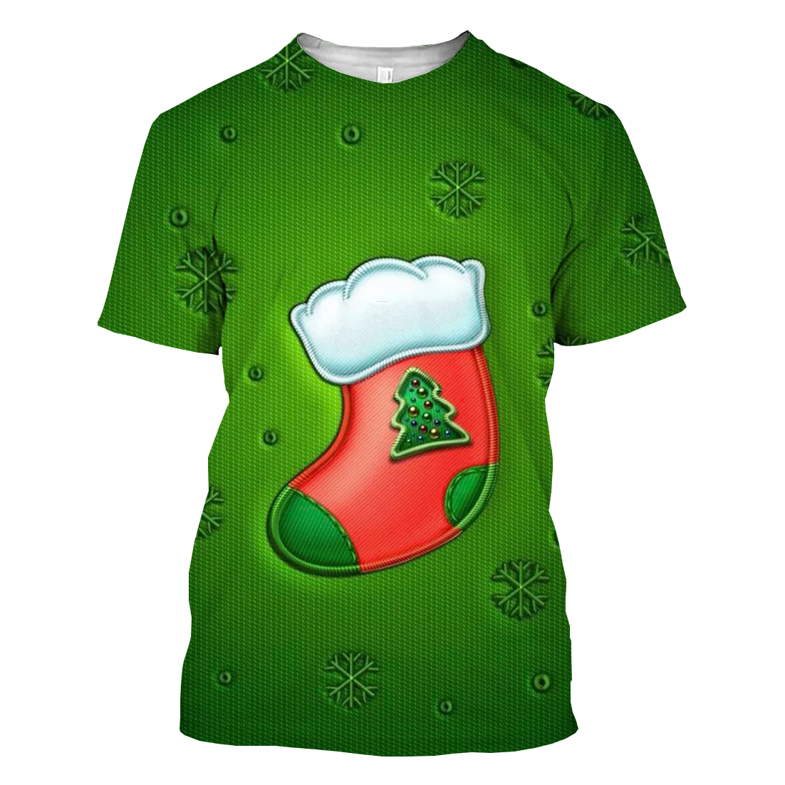 Christmas Men's and Women's T-shirt 3D Printed Short Sleeve Casual T-shirt Christmas Eve Carnival Hip Hop Top image 5