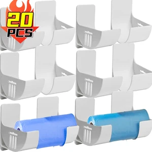 Dispenser Kantong Sampah Terpasang Di Dinding Wadah Tempat Sampah Tas Gulung Rak Sampah Berperekat Rak Kotak Penyimpanan Gulungan Film Segar Rak 8 rak sampah penjualan terbaik - №