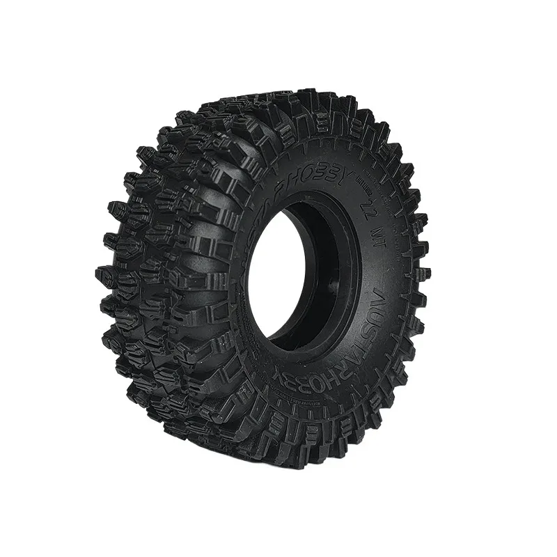

4PCS 128x48mm 2.2" RC Rock Crawler Tires for Axial Wraith/KM5 | Off-Road Rubber Terrain Wheels | 1/10 Scale All-Terra