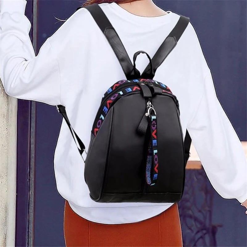 2024 Korean Style Women Mini Backpack Oxford Shoulder Bag For Teenage Girls Multi-Function Small Bagpack Female Phone Pouch