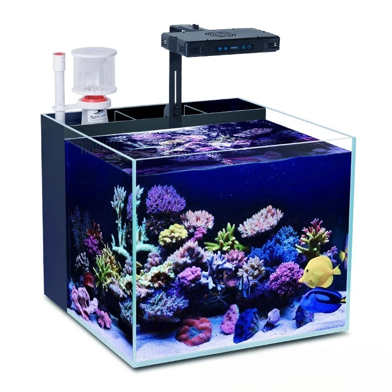 

Fish tank back filter fish tank, seawater tank square fish tank living room fish tank seawater cover tank fish tank