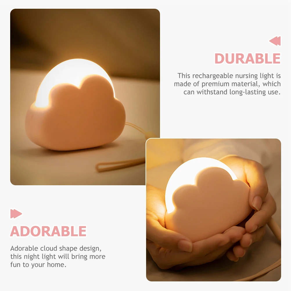

Cloud Night Light Led Lamp for Kids Bedroom Small Dorm Room Decor Plastic Home Desk Warm Lighting Adjustable Gears