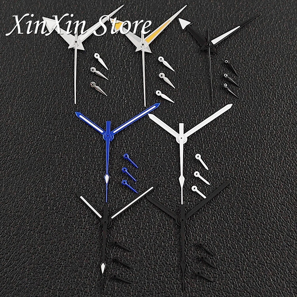 High Quality Multi-type VK63 6 Hands Green Luminous Seamaster Watch Needle for VK63 VK64 Movement Speedmaster series Watch Hands