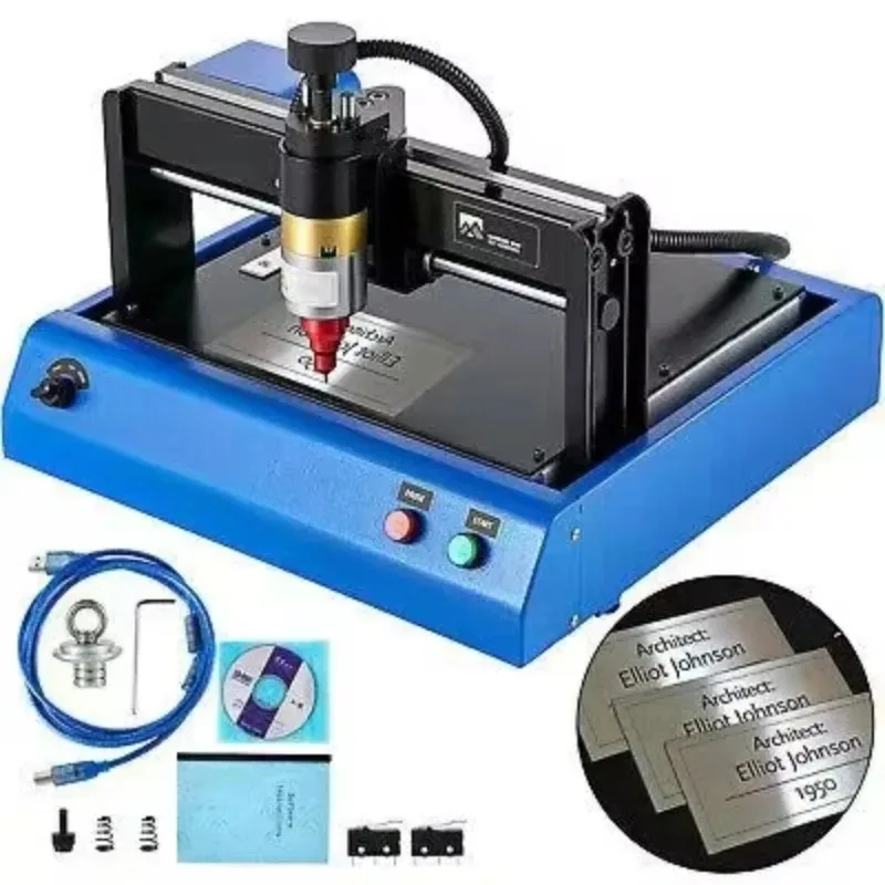 Electric Metal Engraver for Aluminum Nameplate Stainless Steel Sign Marking and Coding