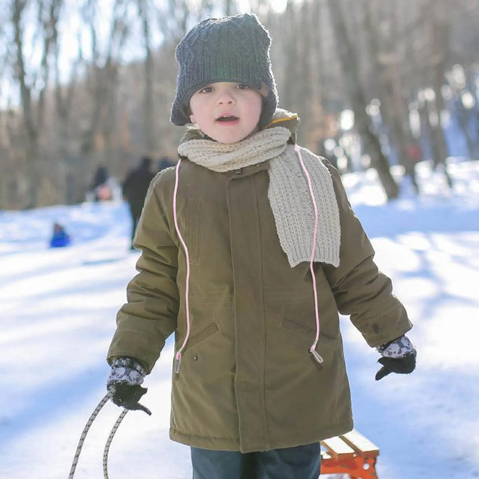 

2 пары зимних лыжных перчаток с ремешком для детей, мягкие теплые варежки с защитой от потери, эластичные зажимы для перчаток, регулируемый ремешок для малышей, для снега