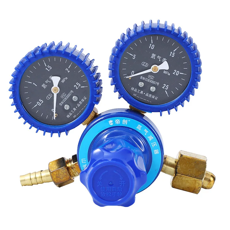 Nitrogen Pressure Reducer, Regulating Valve Pressure Gauge Regulator, Gas Cylinder Pointer Pressure Reducing Valve