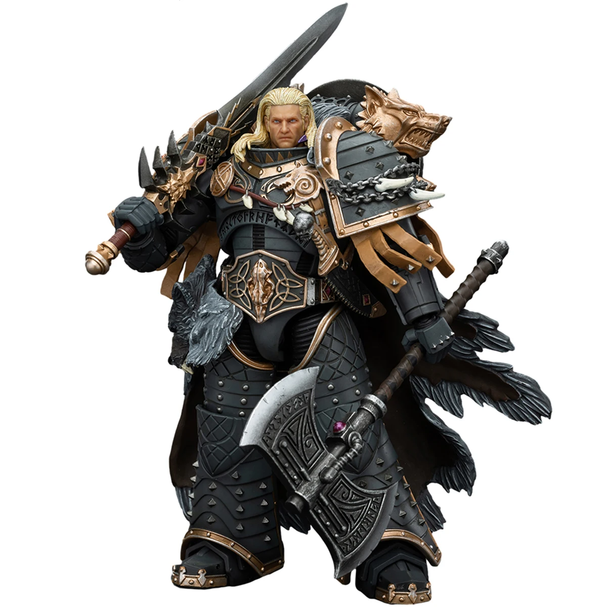 

HiPlay JOYTOY Warhammer 1/18 Space Wolves Leman Russ Primarch of the VIth Legion Action Figures