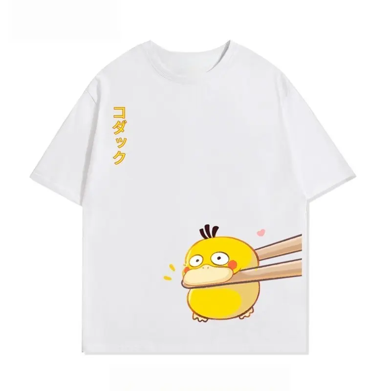 Anime Pokémon Graphic Printed T-shirt Men's and Women's T-shirt Men's Tops Harajuku Y2K T-shirt 2026 Summer New Tee Streetwear