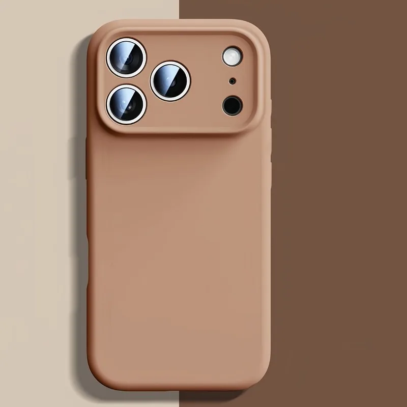 Original Liquid Silicone For Magsafe Magnetic Charge Phone Case For iPhone 17 Air 16 15 14 Plus 13 12 Pro Max Orange Color Cover