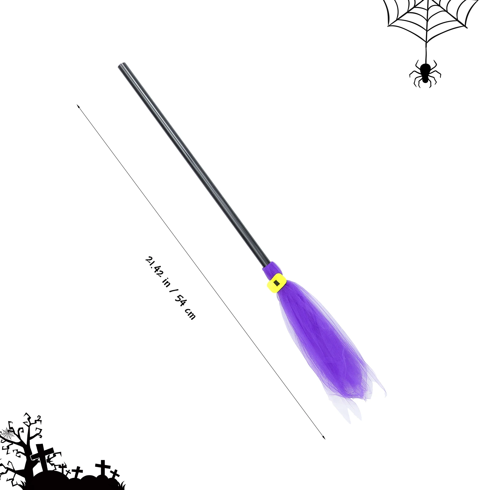 

3 шт., декор для метлы ведьмы на Хэллоуин, креативный пластиковый реквизит для метлы для вечеринки, маскарада, фестиваля, декоративные принадлежности для волшебника