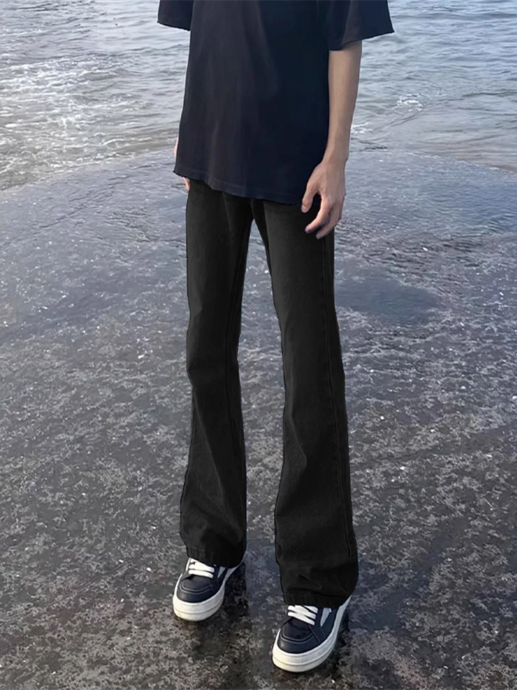 

Мужские расклешенные джинсы Bla Cleanfit, узкие широкие джинсовые брюки прямого кроя, осенний сезон, повседневная одежда