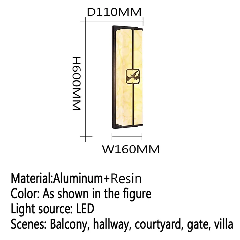 Outela zeitgenössische LED-Außenwand leuchten elektrische Einfachheit wasserdichte Balkon Flur Innenhof Villa Tor Hotel