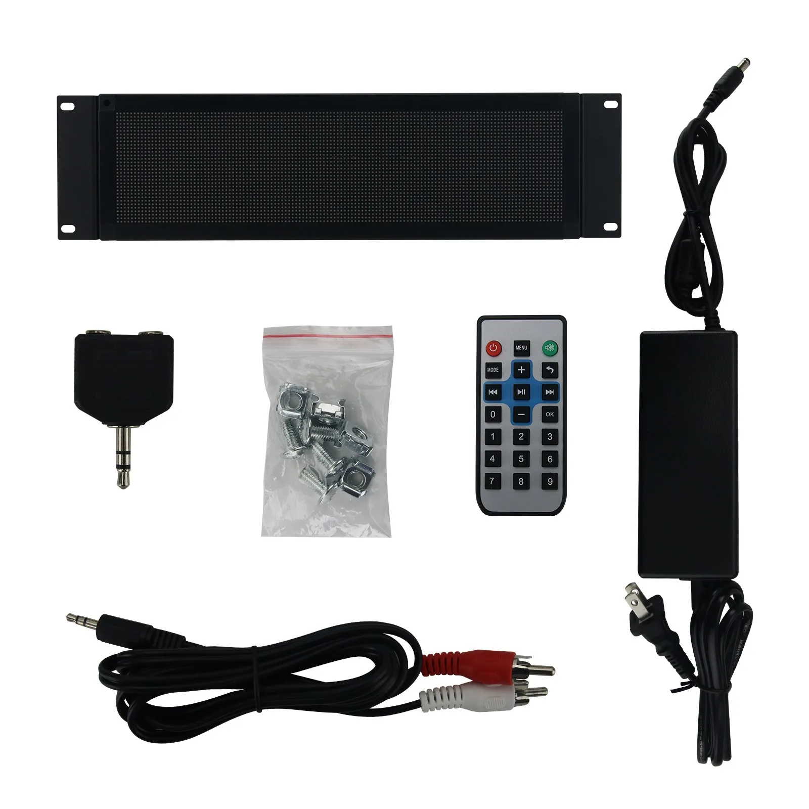 HiFiAMP AS1000 Profissional Full Color Music Spectrum Display Luz de Ritmo Dedicado para Gabinete 2P3 3U