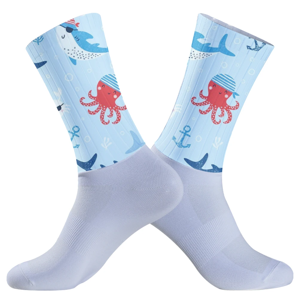 Chaussettes de football élastiques coordonnantes pour hommes et femmes, chaussettes de sport rondes, poignée à ventouse en silicone, football, baseball, cyclisme, nouveau style