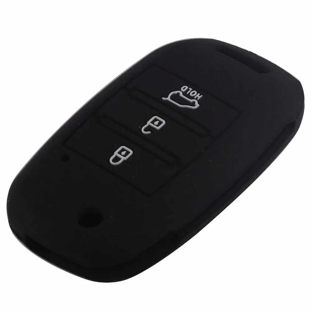 jingyuqin New 3 Buttons Silicone Remote Folding Flid Key Case Cover For Kia Sorento Carens K2 K3 K4 K5