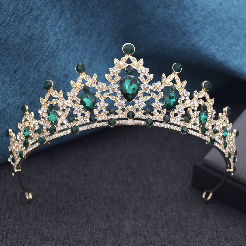 15 Farben Prinzessinnen-Krone Braut-Diademe und -Kronen für Frauen Abschlussball Geburtstag Hochzeit Haarschmuck Party-Kopfschmuck