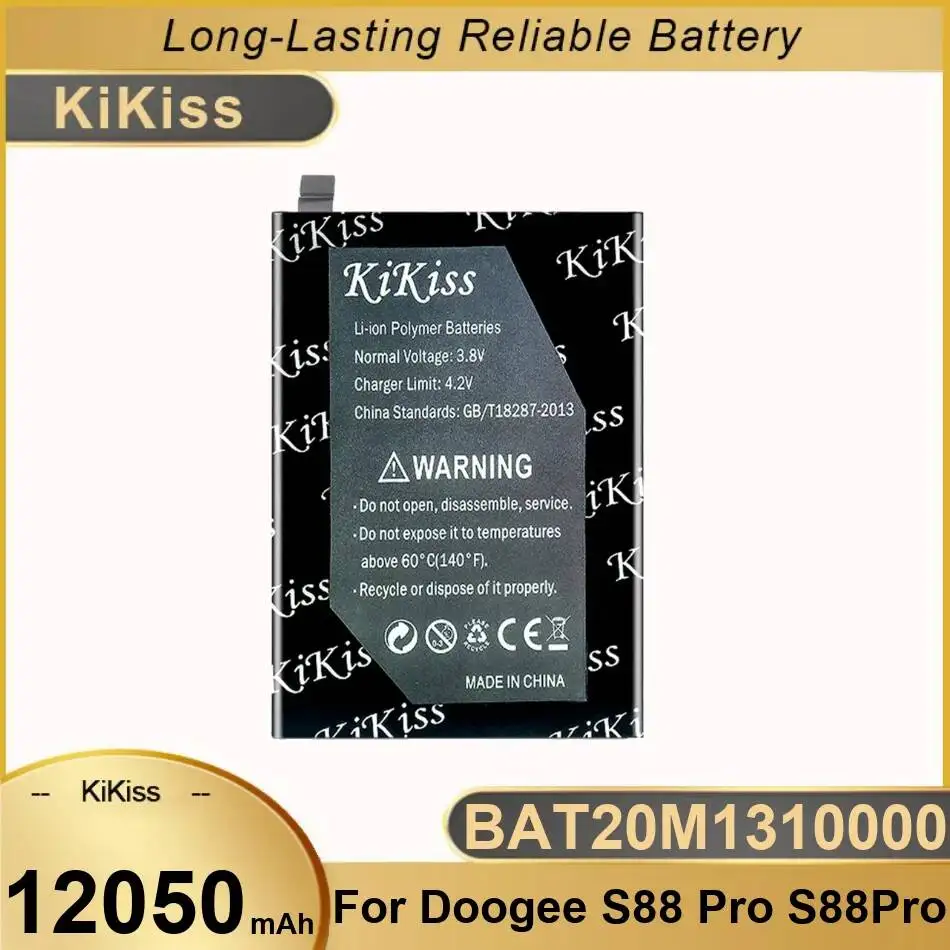 

High-Efficiency 12050Mah Lightweight Mobile Phone Battery For Doogee S88 Pro BAT20M1310000