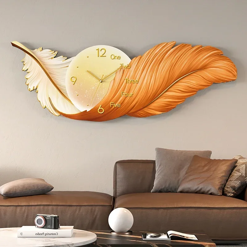 Design Led Wall Clocks Luxury Art Mural Living Room Interior Wall Watch Aesthetic Minimalist Horloge Murale Home Decoration