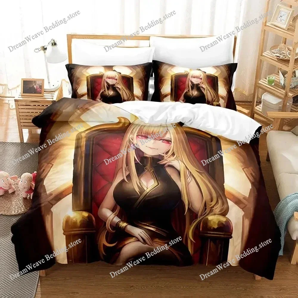 2025 Marin Kitagawa Single Adult Boys Bedroom Duvet Cover Set Anime Bedding Set Double King Size Quilt Cover Pillowcase