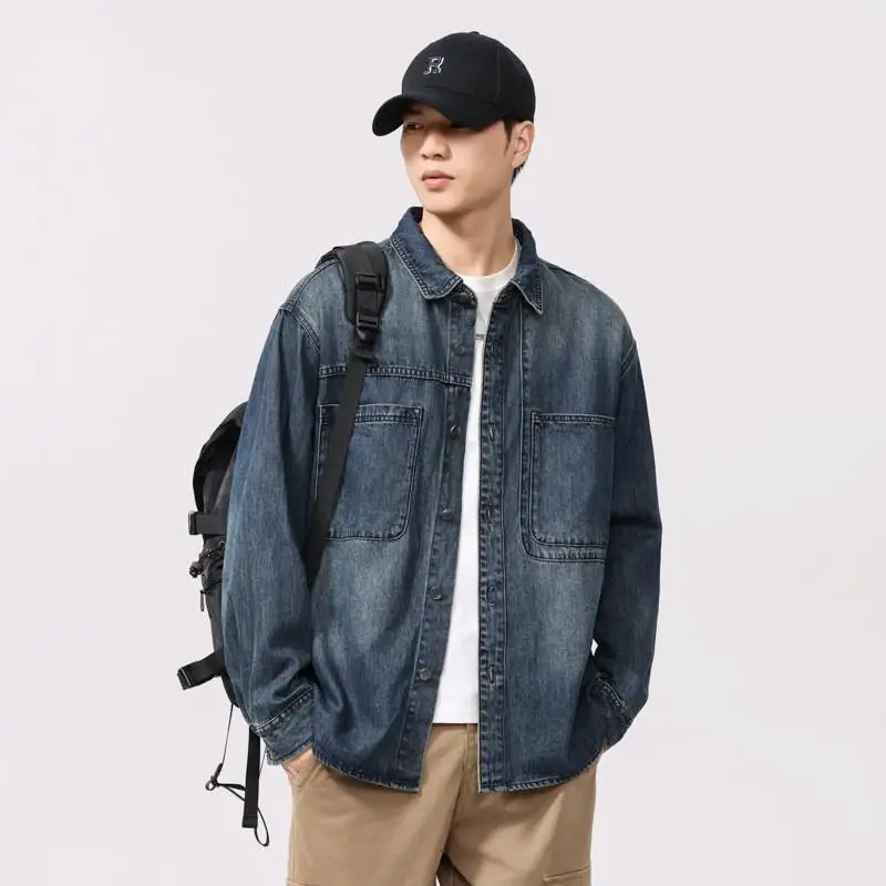 

Мужские ковбойские ковбойские длинные свеки, длинные свеки, 2025 фейер, с высокой талией, изношенный вид, цельный бархатный костюм из искусственной кожи с искусственной кожей...