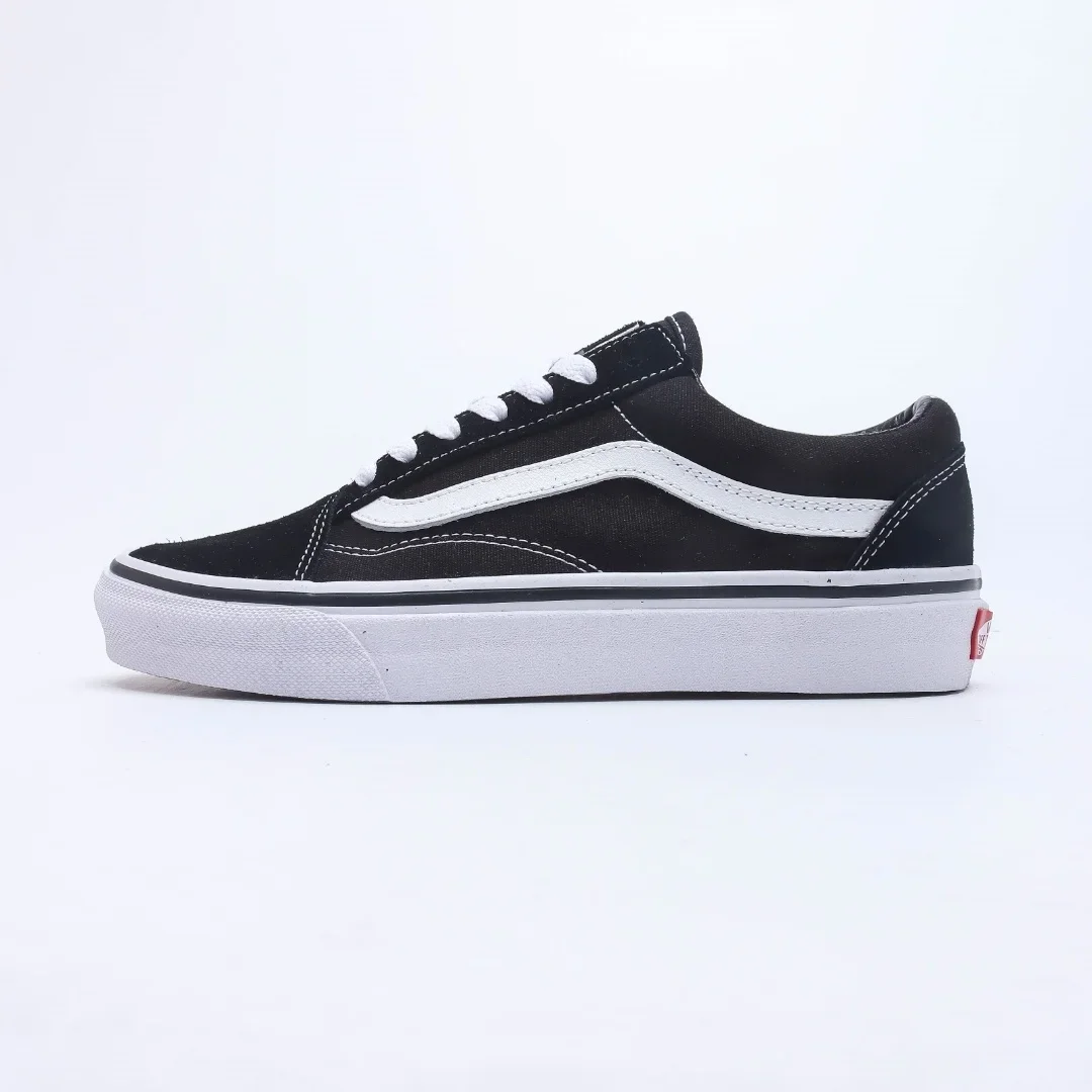 Vans Old Skool Black Shoes Original Men Women Sneakers Unisex Skateboarding Shoes Lace-Up Shoes Athletic Tenis Walking Shoes