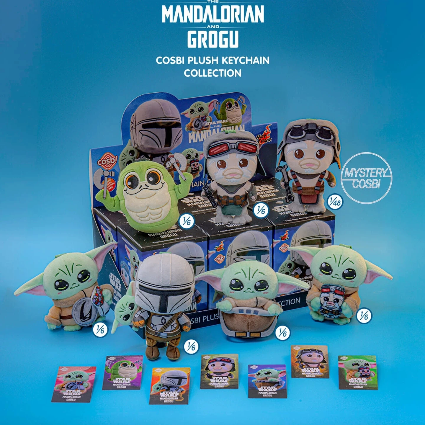 Hot Toys Mandalorian & Grogu Plush Keychain Blind Box