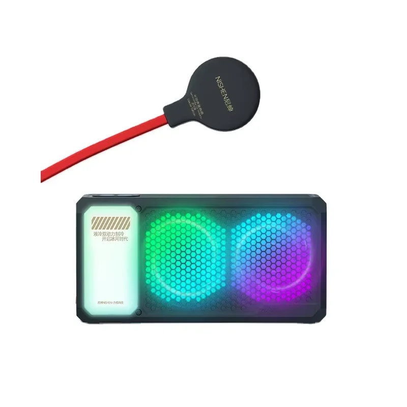 2026 HOT  78W High-power Magnetic Suction Cooling Fan for Tablet Phones Water-cooling Phone Cooler Portable RGB LED Cooling