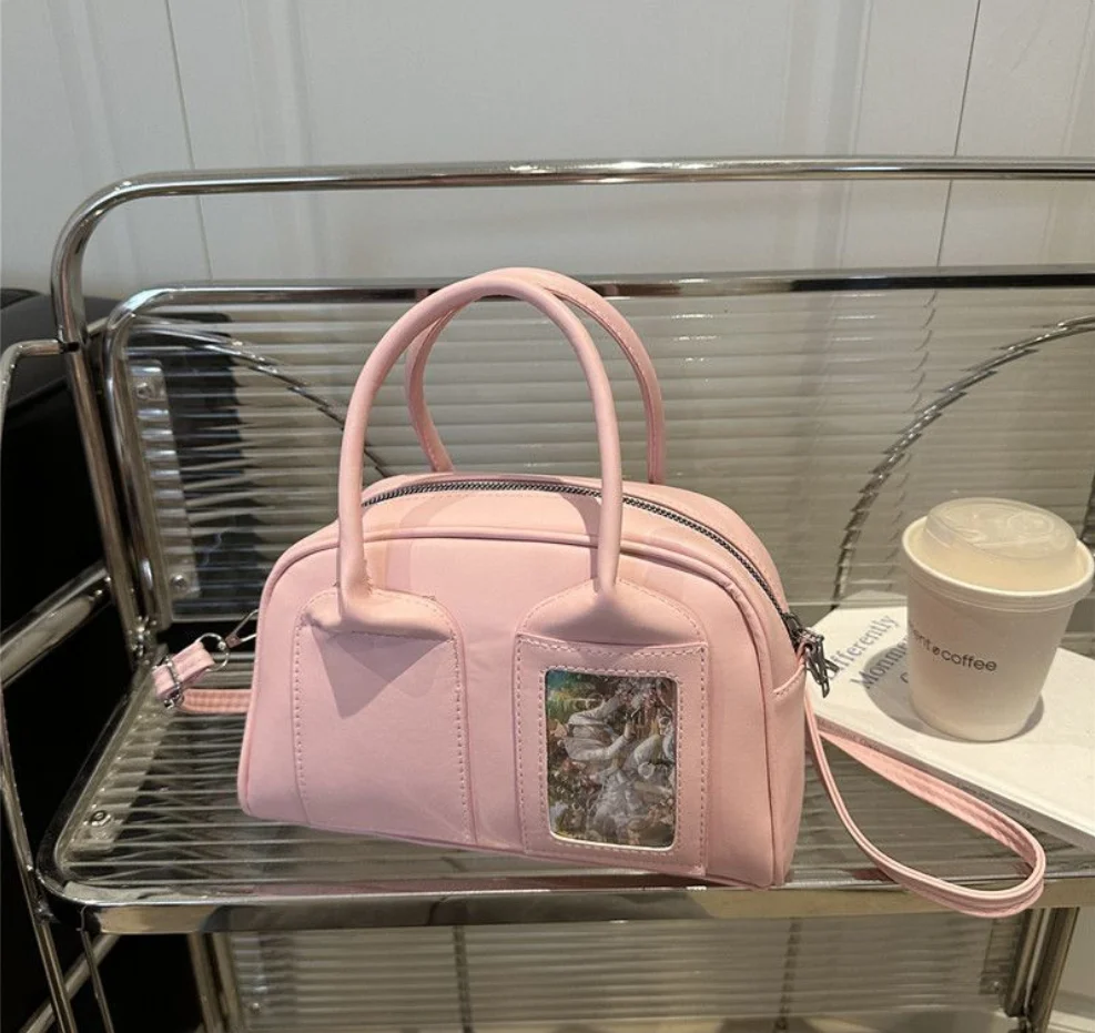 2026 New Y2K Harajuku Shoulder Bag Women Korean Transparent Ita bag Crossbody Bags Female Japanese Designer Trend Handbags Purse