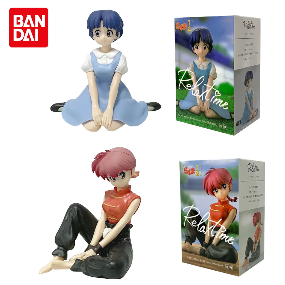 

2pcs In Stock BANDAINAMCO BANPRESTO Ranma 1/2 Relax Time Shampoo Tendou Akane Ranma PVC Figure Model Collector Figurine Toy
