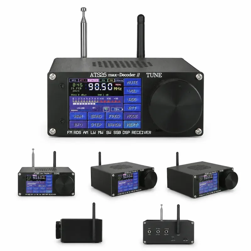 2024 Upgraded 2nd Gen Bluetooth Full Radio Receive ATS25 Max Decoder II Activation Code Range Radio Test