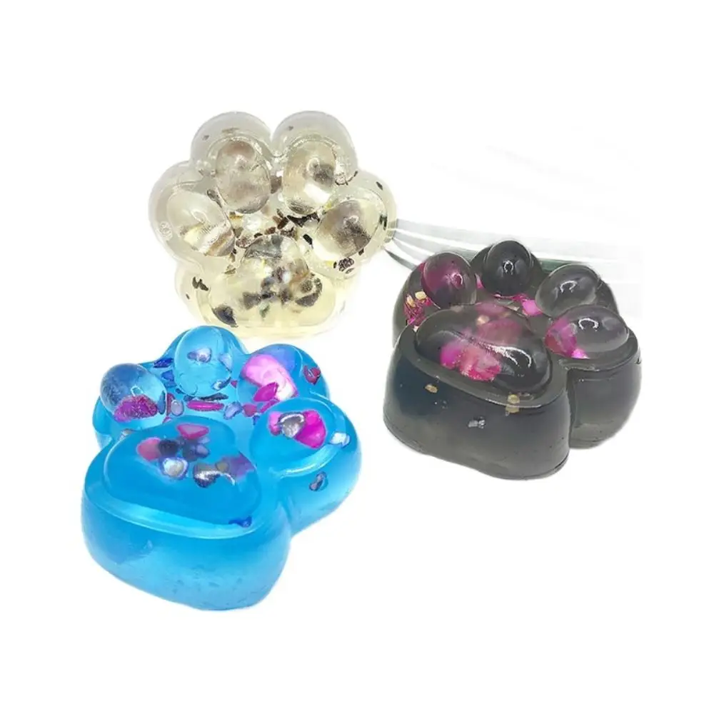 Zintuiglijke Super Grote Kat Poot Knijp Kneden Transparante Kat Poot Fidget Handgemaakte Siliconen Kat Poot Pinch Lastig Pop