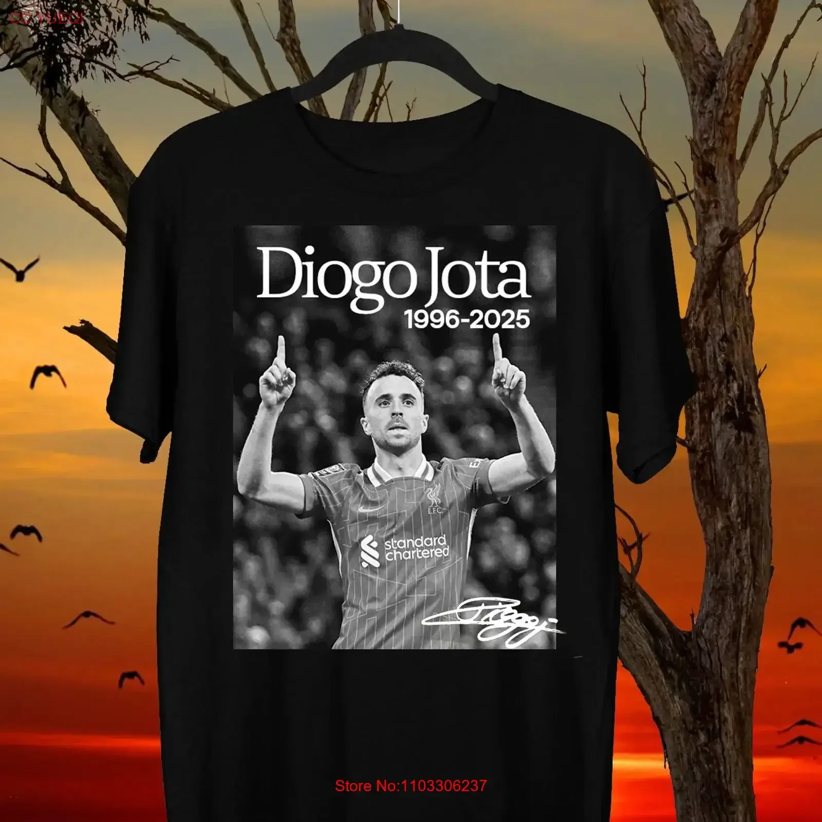 Diogo Jota 1996 2025 Merci pour les souvenirs T-shirt taille S 5XL vintage lavé légèrement respirant tendance et élégant