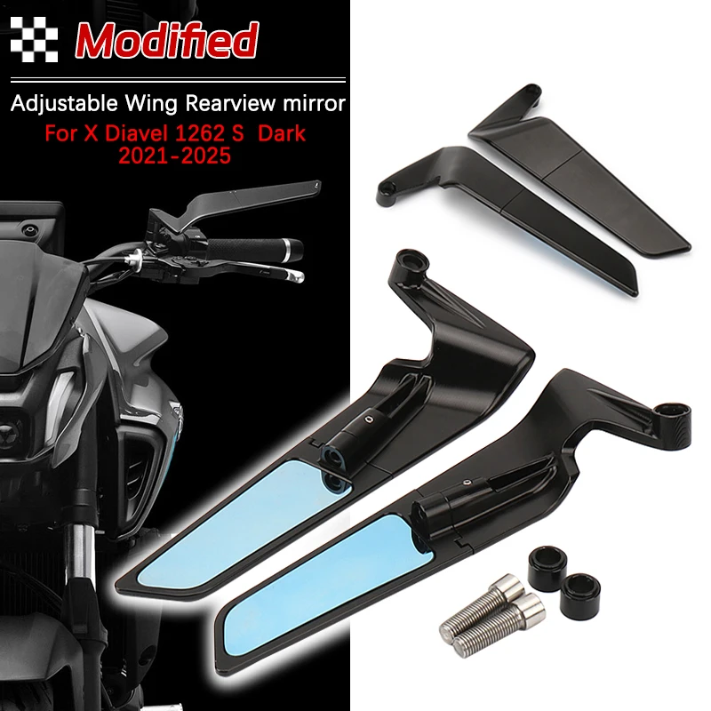 

For X Diavel 1260 S Accessory Motorcycle Adjustable Rearview Mirror For Ducati X DIAVEL 1260 S 2020 2021 2022 2023 2024 2025