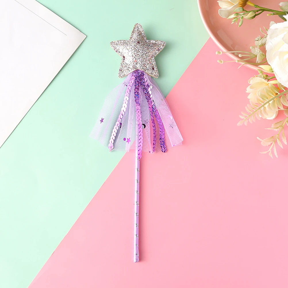 

3pcs Fairy Wand For Girls Star Tassel Cosplay Party Prop Kids Lightweight Baby Girl Costume
