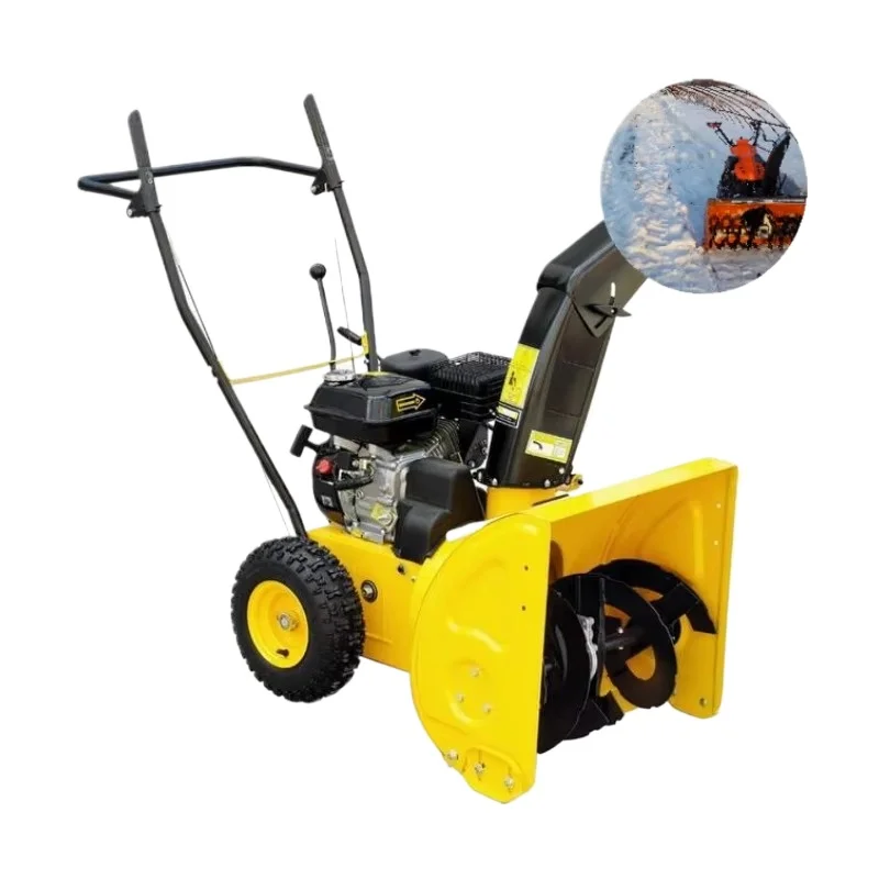 

Winter School City Snow Machine Road Snow Electric Start Snow Machine Hand-push Dual Tire Snowplow