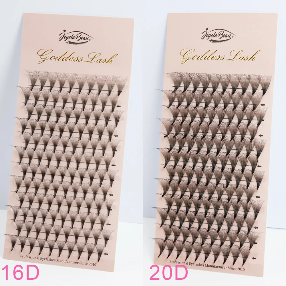 Goddess Premade Volume Fans 5D 6D 10D 12D 16D 20D 24D Individual Lashes Pre Made Russian Volume Fan Eyelash Extension Faux Mink