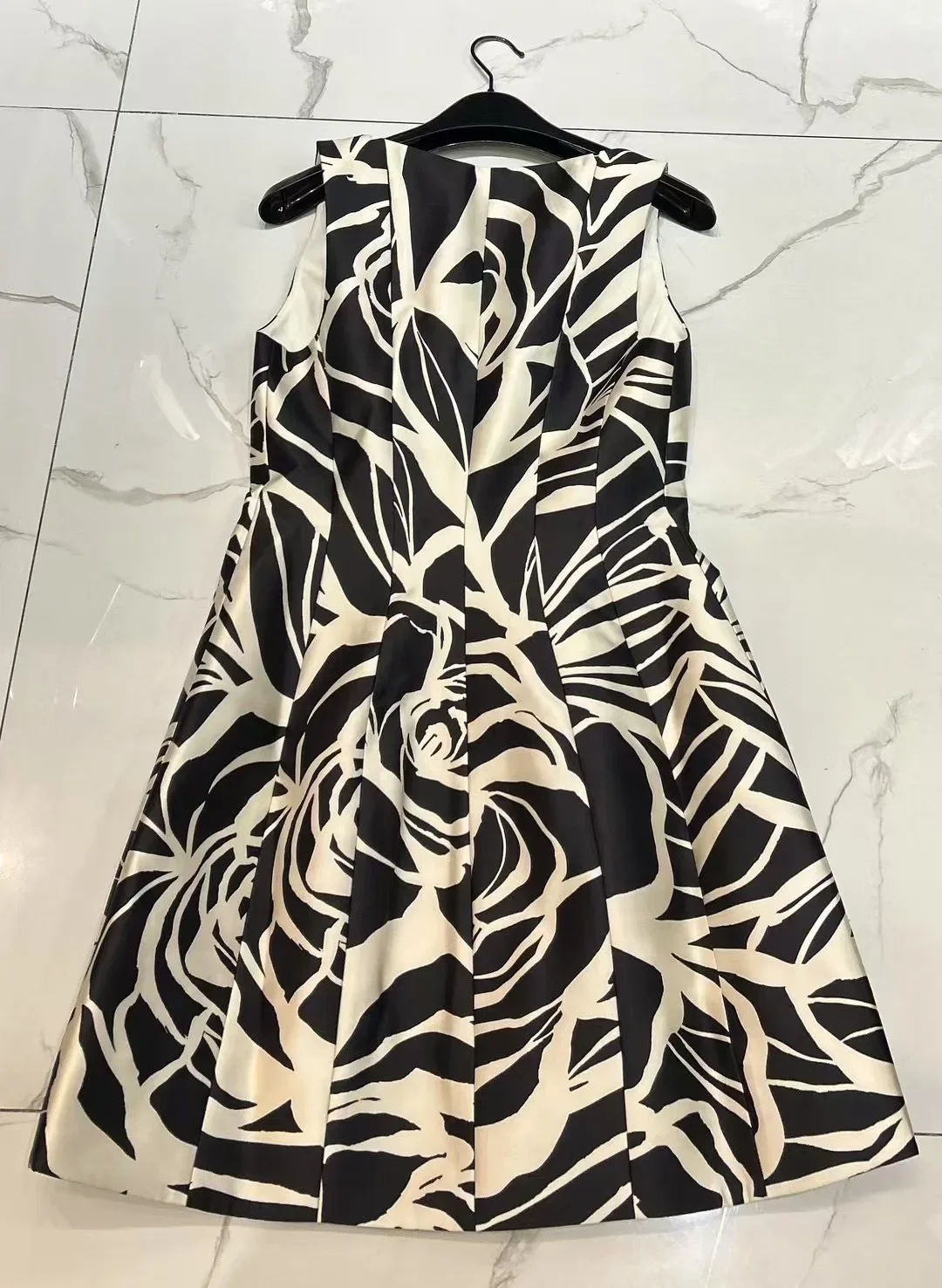 Robe gilet d'été à imprimé floral pour femmes, fermeture éclair sur le devant, col carré, sans manches, taille haute, ligne a, Mini Robe Vintage
