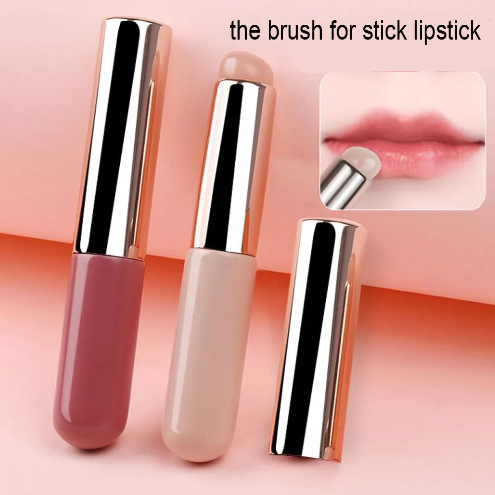 Bâton applicateur en Silicone pour Nail Art, brosse, poudre de rouge à lèvres, stylo d'application de poussière pour effet dégradé, outil de manucure de maquillage, 1 pièces