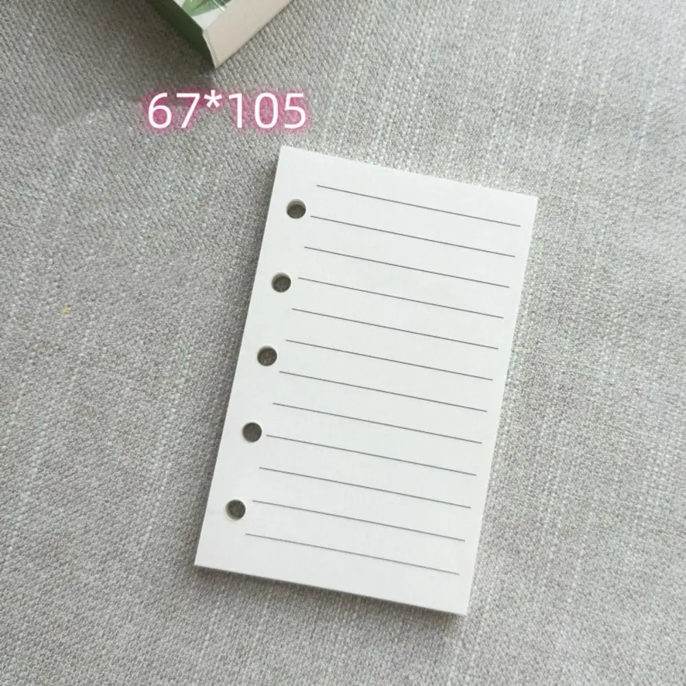 Fashion A8 Leather Binder Notebook Blank Line 5 Holes Mini Diary Planner 80Sheets Schedule Memo Pads Student